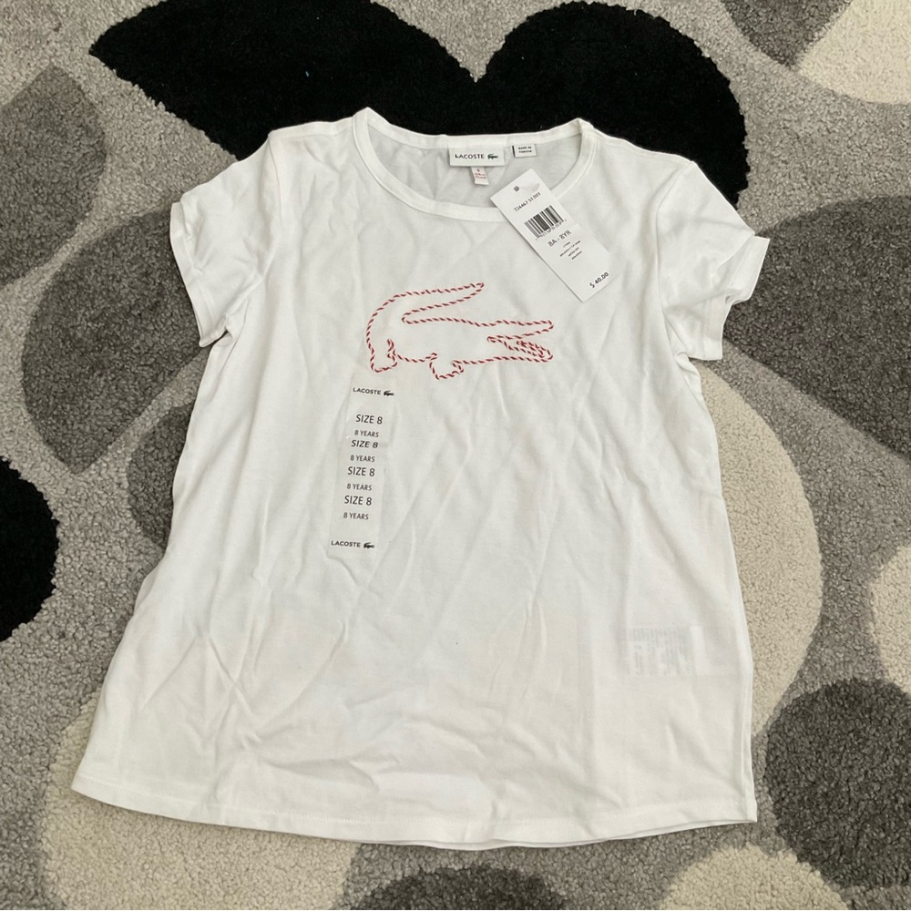 Lacoste Girls‘ T shirt（8 years old）